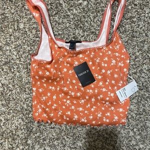Women’s Medium Forever 21 orange crop top